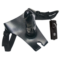 Black strap-on - voorbind dildo