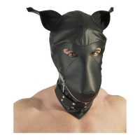 Leder imitatie hondenmasker