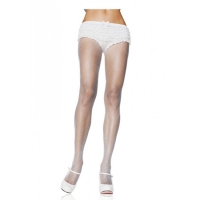 Witte Nylon Visnet Panty