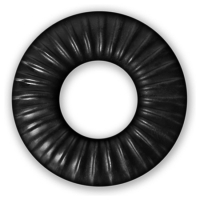 Ribbed Ring - Zwart