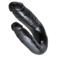 King Cock Double Trouble 33,5 cm - klein, zwart