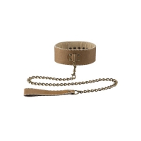 Ouch! Brown Halsband Met Ketting