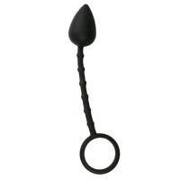 Imbed l Siliconen Anaal Plug Met Cock Ring - Zwart