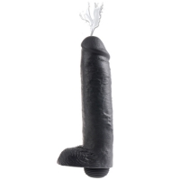 King Cock Spuitende Dildo 30 cm - Zwart