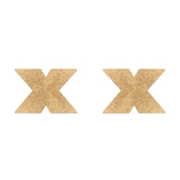 Flash Cross Tepelstickers - Goud