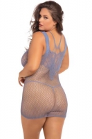 Netstof Jurkje Absolutist Plus Size - Blauw