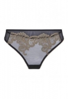 Sensuele String Met Kant - Zwart/Goud