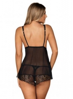 Firella Babydoll Met String - Zwart