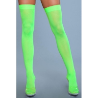 Hoge Nylon Kousen - Neon Groen