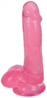 Dildo Met Ballen 15 CM - Cherry Ice