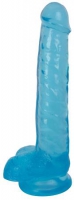 Dildo Met Ballen 20 CM - Berry Ice