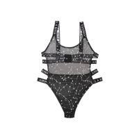 Body Met  Zodiac Print - Zwart/Metallic