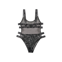 Body Met  Zodiac Print - Zwart/Metallic