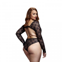 Baci - Kanten Bodysuit Met Open Achterkant - Curvy