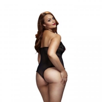 Baci - Kanten Body Met Halfopen Cups - Curvy