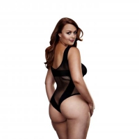 Baci - Transparante Visnet Body - Curvy