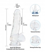 Crystal Addiction - Transparante Dildo - 18 cm