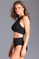 Jenna Set Met High Waist Slip - Zwart