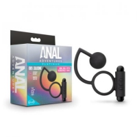 Anal Adventures - Platinum - Anaal Plug Met Vibrerende Cockring