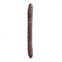 Dr. Skin - Realistische Dubbele Dildo 45 cm - Chocolate