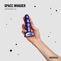 Hueman - Space Invader Vibrerende en Stotende Buttplug
