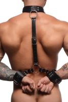 Halsband Met Polsboeien Restraint Set - Zwart
