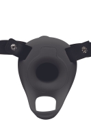 Realistische Vibrerende Siliconen Penis Sleeve - Zwart