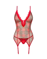 Obsessive - Jollymore Korset - Rood/Groen