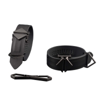 LOCKINK - Enkel- en enkelboeien Set - zwart