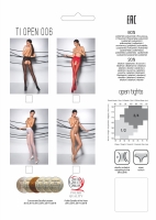 Passion - Tiopen 006 Panty Met Open Kruisje - Rood