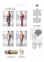 Passion - Tiopen 008 Panty Met Open Kruisje - Rood