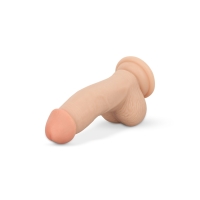 Dildo met ballen 12 cm -  Beige