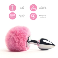 FeelzToys - Bunny Tails Butt Plug Roze