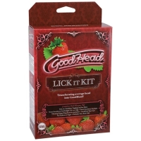 Doc Johnson - GoodHead Lick It Kit - Aardbei