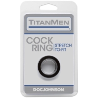 Doc Johnson - TitanMen Cock Ring - Zwart
