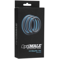 Doc Johnson - OptiMALE 3 C-Ring Set Dun - Grijs