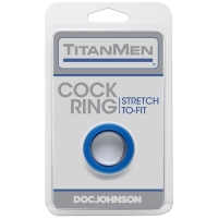 Doc Johnson - TitanMen Cock Ring - Blauw