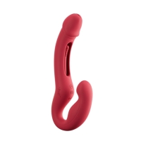 HoneyPlayBox - App-Gestuurde Strapless Koppel Vibrator - Rood