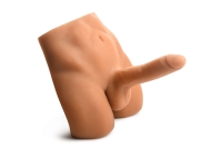 JOCK - Ass Masturbator met Positioneerbare Dildo - Mediumkleurig