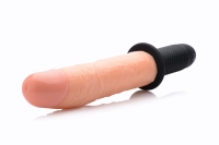 XR Brands - Onslaught 13 Mode XL Flesh Dildo - Beige